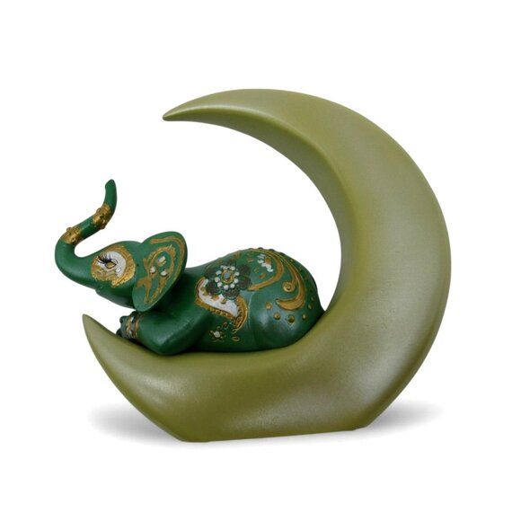 HAMILTON COLLECTION All I Want To Be Is Your Moon And Stars Elephant Figurine - Picture 6 of 12